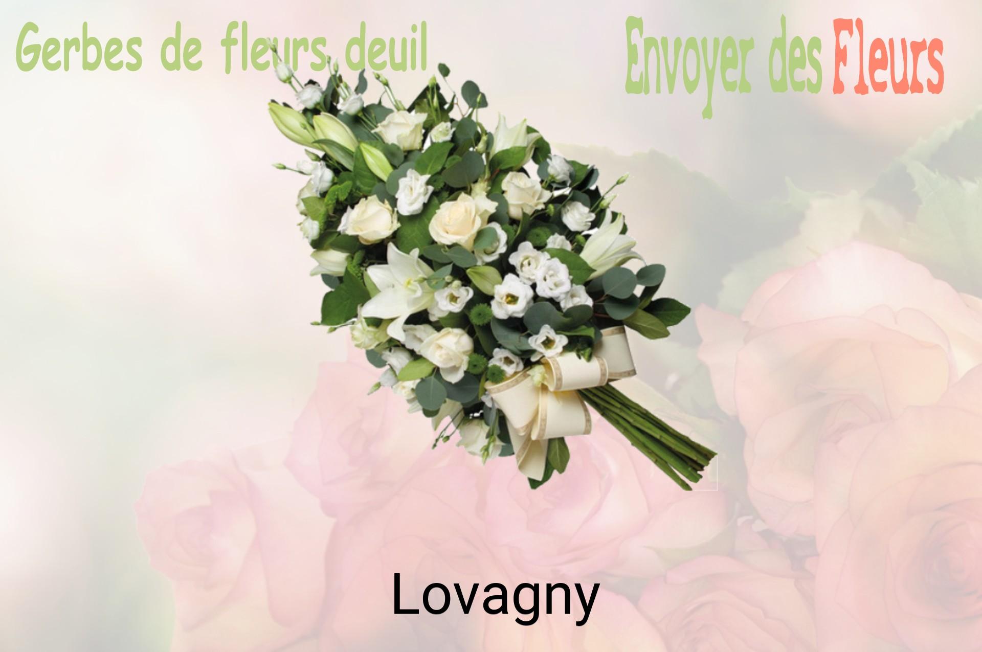 Gerbe de fleurs de deuil livrée à Lovagny